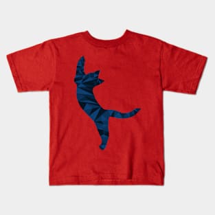 Cat-Abstract Triangle Kids T-Shirt
